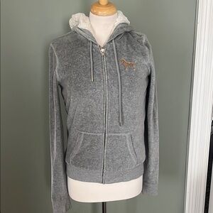 PINK Victoria's Secret Gray Hoodie Jacket